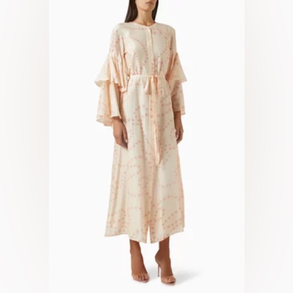 (NEW) Sruti Dalmia Magnolia Printed Maxi Dress, XS